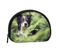Trousse de Rangement pour Serviettes hygiéniques, Motif Border Collie, Bokeh, Animaux de Compagnie, Noir et Blanc, Petite Trousse de Maquillage, Porte-Monnaie pour Femme