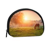 Trousse de Rangement pour Serviettes hygiéniques, Motif Cheval au crépuscule, Porte-Monnaie pour Femme