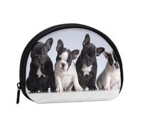 Trousse de Rangement pour Serviettes hygiéniques, Motif Chiots bouledogues français, Porte-Monnaie pour Femme