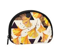 Trousse de Rangement pour Serviettes hygiéniques, Motif Feuilles de Ginkgo aux Couleurs d'automne, Porte-Monnaie pour Femme