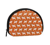 Trousse de Rangement pour Serviettes hygiéniques, Motif Jack Russell Terriers Orange, Mignon Chien Jack Russell, Petite Trousse de Maquillage, Porte-Monnaie pour Femme