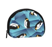 Trousse de Rangement pour Serviettes hygiéniques, Motif Pingouin polygone Abstrait, Porte-Monnaie pour Femme
