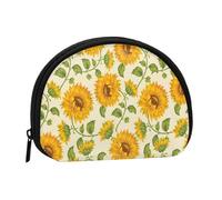 Trousse de Rangement pour Serviettes hygiéniques, Motif Tournesol dessiné, Petite Trousse de Maquillage, Porte-Monnaie pour Femme