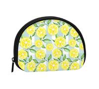 Trousse de Rangement pour Serviettes hygiéniques, Petit Format, Motif Citron Jaune et Vert, Porte-Monnaie pour Femme