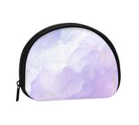 Trousse de Rangement pour Serviettes hygiéniques, Petit Format, Motif marbre Violet Pastel Liquide, Porte-Monnaie pour Femme