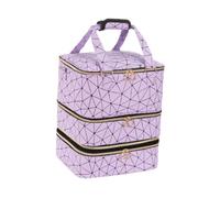 Trousse de rangement pour vernis à ongles 3 couches en polyuréthane portable pour pinceaux de parfum et cosmétiques