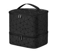 Trousse de rangement pour vernis à ongles - Lampe à ongles avec support pour 30 bouteilles, organisateur double couche | Support de voyage portable pour manucure, kit de cosmétiques, rangement