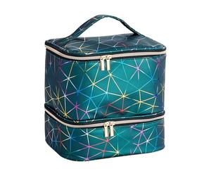 Trousse de rangement pour vernis à ongles - Sac de rangement pour manucure - Sac de fournitures pour ongles | Organisateur de rangement pour vernis à ongles avec parti, vert, Consulte la descripción,