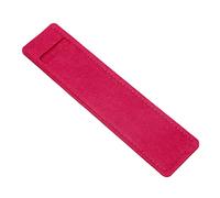 Trousse de rangement pratique pour stylo d'école, stylo en feutre pour étui, pochette de protection à trou unique, rose rouge, 42x175mm/1.65x6.89 inches