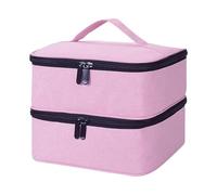 Trousse de rangement professionnelle portable pour bouteilles de vernis à ongles, lampe, outils, double compartiment, organiseurs de protection pour vernis à ongles, a, Taille unique