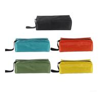 Trousse de sac en toile pour petits articles pour organiser les outils, le matériel de pêche et le maquillage, léger et facile à transporter (rouge)