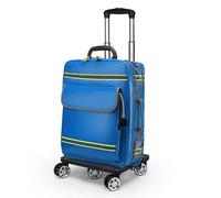 Trousse de sauvetage d'urgence à roulettes, étanche, trousse de premiers secours professionnelle, sac de voyage portable de grande capacité vide pour voiture, randonnée, camping, voyage, bleu, A