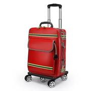 Trousse de sauvetage d'urgence à roulettes, étanche, trousse de premiers secours professionnelle, sac de voyage portable de grande capacité vide pour voiture, randonnée, camping, voyage, Rouge, A