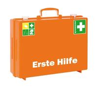 Söhngen Trousse de premiers secours rigide 3001155 – DIN 13169, avec CD, 40x30x15 cm, orange