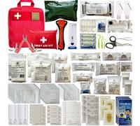 Trousse de Secours BIRKOSCH - 150 Pièces - Kit Premiers Secours Complet | Pharmacie de voyage complète : Plus de 150 pièces pro pour toute urgence - maison, voiture, camping, bateau, bureau.