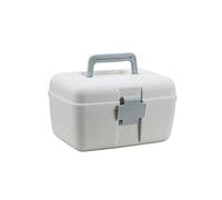 trousse de secours， First Aid Kit 9,64 pouces en plastique petite trousse de premiers soins boîte de rangement de médicaments poignée portable domestique boîte de rangement de médicaments médicaux boî