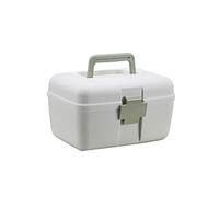 trousse de secours， First Aid Kit 9,64 pouces en plastique petite trousse de premiers soins boîte de rangement de médicaments poignée portable domestique boîte de rangement de médicaments médicaux boî