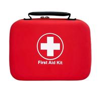 Trousse de Secours., Housse de Stockage pour Défibrillateur Médical avec Logo Croix-Rouge, Trousse de Premiers Secours pour Hôpitaux et Lieux Publics(Red,25 * 21 * 8cm)