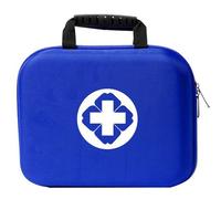 Trousse de Secours., Housse de Stockage pour Défibrillateur Médical avec Logo Croix-Rouge, Trousse de Premiers Secours pour Hôpitaux et Lieux Publics(Blue,25 * 21 * 8cm)