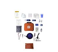 Trousse de secours pour animaux Rouge - Kit de premiers secours complet pour chiens et chats - Assemblée en France - Compacte, résistante et prête à l'emploi