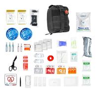 Trousse de Secours Tactique XL - Kit d’Urgence Militaire - Sac Médical Robuste Assemblé en France - Idéal Survie, Armée, Airsoft, Randonnée, Voiture, Maison - Trousse de Premiers Soins tactique