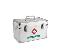 trousse de secours， Trousse de premiers secours Boîte de premiers secours Boîte de rangement Poignée portable domestique Boîte de rangement médicale Boîte médicale Boîte de premiers secours 11,8/13,7/