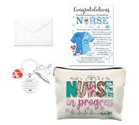Trousse de survie pour infirmière, trousse de maquillage pour infirmière, porte-clés carte de vœux, convient pour les étudiants en soins infirmiers et les praticiens pendant Thanksgiving, trousse à