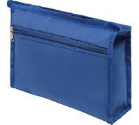 Trousse de toilette - 28 x 18 x 8,5 cm - Sac de toilette avec poche avant zippée - 6 couleurs - Pliable - Léger - Pour les voyages en avion et les vacances, bleu boyal, Style moderne