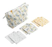 Sauthon Trousse de toilette Promenons-nous + 6 carrés éponge Coton Vert tilleul