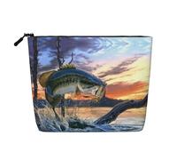 Trousse de toilette à motif gros poisson, convient pour les voyages d'affaires et un usage quotidien.