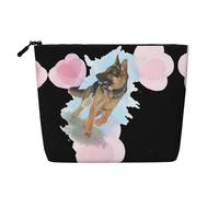 Trousse de toilette à motifs pour les amoureux des chiens de berger allemand, convient pour les voyages d'affaires et un usage quotidien.