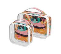 Trousse de toilette à suspendre, approuvée par la TSA et motif sirènes de l'océan et de la mer, réutilisable, petite trousse de rasage pour homme