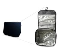 Trousse de toilette à suspendre étanche avec crochet de suspension - Sac de douche portable à suspendre - Trousse de toilette de voyage pliable pour homme et femme - Pour salle de sport et dortoir