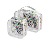 Trousse de toilette à suspendre motif léopard drôle approuvée par la TSA Transparent pour femme Essentiel de voyage