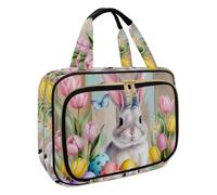 Trousse de toilette à suspendre pour femme, motif cerfs de la forêt d'hiver, trousse de maquillage de voyage, trousse de toilette pour accessoires essentiels de voyage, Multicolore 15., M, Trousse de