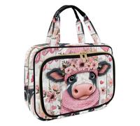 Trousse de toilette à suspendre pour femme, motif cerfs de la forêt d'hiver, trousse de maquillage de voyage, trousse de toilette pour accessoires essentiels de voyage, Multicolore 6., M, Trousse de
