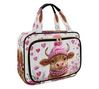 Trousse de toilette à suspendre pour femme, motif cerfs de la forêt d'hiver, trousse de maquillage de voyage, trousse de toilette pour accessoires essentiels de voyage, Multicolore 7., M, Trousse de