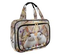 Trousse de toilette à suspendre pour femme, motif cerfs de la forêt d'hiver, trousse de maquillage de voyage, trousse de toilette pour accessoires essentiels de voyage, Multicolore 20., M, Trousse de
