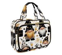 Trousse de toilette à suspendre pour femme, motif feuilles de lame, trousse de maquillage de voyage, trousse de toilette pour accessoires essentiels de voyage, Multicolore 15., M, Trousse de toilette