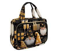 Trousse de toilette à suspendre pour femme, motif feuilles de lame, trousse de maquillage de voyage, trousse de toilette pour accessoires essentiels de voyage, Multicolore 16., M, Trousse de toilette