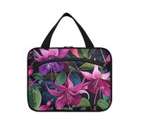 Trousse de toilette à suspendre pour homme avec crochet Motif fleurs de lys calla Violet, Fleurs de lys calla pourpre, L, Décontracté