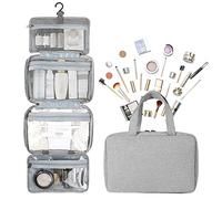 Trousse de toilette à suspendre - Trousse de maquillage de voyage portable pour femme - Organiseur de maquillage étanche et multifonctionnel - Accessoires de voyage essentiels pour salle de bain,