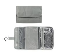 Trousse de toilette à suspendre, trousse de toilette de voyage avec 4 compartiments, sac de toilette suspendu avec crochet et fermeture éclair, imperméable, pliable, taille compacte