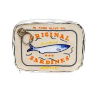 Trousse de toilette à suspendre - Trousse de toilette de voyage en conserve - Petite pochette de maquillage en forme de sardine en conserve - Sac de rangement pour produits de soins de la peau et