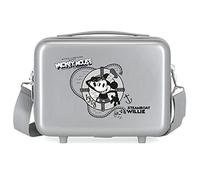 Trousse de Toilette Adaptable Disney 100 Mickey Steamboad Gris 29x21x15 cms ABS Rigide 9.14L 0.63 kgs