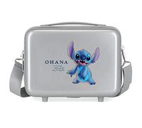Trousse de Toilette Adaptable Disney 100 Stitch Gris 29x21x15 cms ABS Rigide 9.14L 0.63 kgs