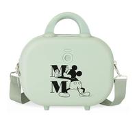 Trousse de Toilette Adaptable Disney Mickey Bonheur avec Bandoulière Verte 29x21x15 cms ABS Rigide 9.14L 2.52 kgs