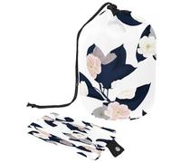 Trousse de toilette avec cordon de serrage, rose anémone et fleurs en forme de tonneau, trousse de toilette de voyage, trousse de maquillage + petit sac, multicolore,