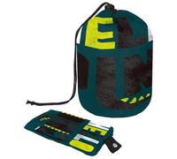 Trousse de toilette avec cordon de serrage, vert Hello Dinosaure en forme de tonneau, trousse de toilette de voyage, trousse de maquillage + petit sac, multicolore,