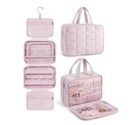 Trousse de toilette avec crochet de suspension, organisateur de voyage pour accessoires, shampooings, articles de toilette, trousse de toilette de voyage, organisateur de maquillage pour femme